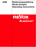 Revox A-88-Owners-Manual